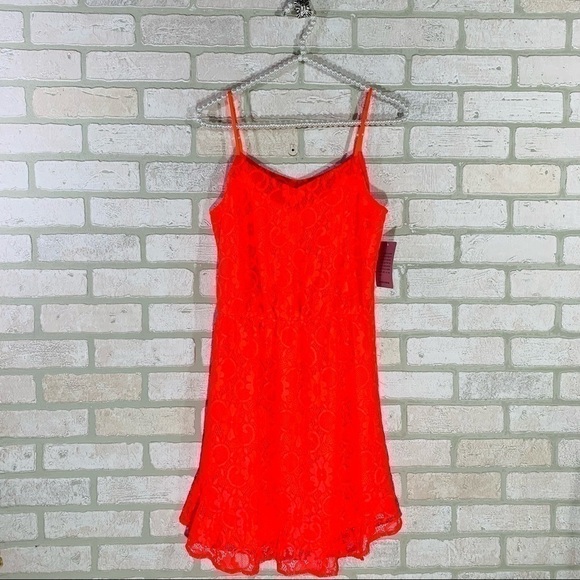 Collective Concepts NWT Coral Sleeveless Lace Dress Size S - Picture 3 of 11